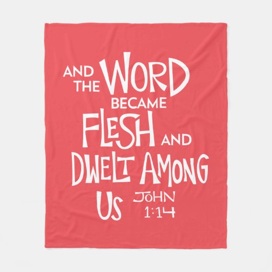 And the Word became Flesh Fleecedecke (Vorderseite)