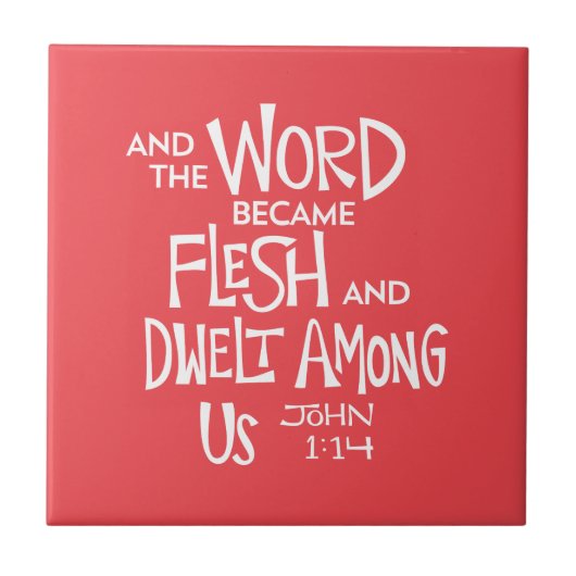 And the Word became Flesh Fliese (Vorderseite)