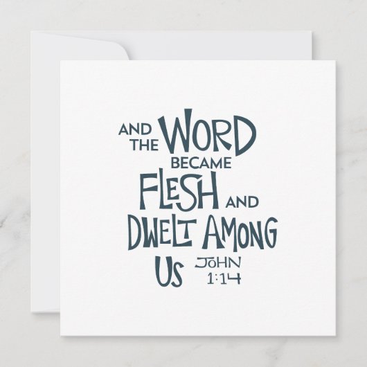 And the Word became Flesh Karte (Vorderseite)