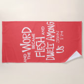 And the Word became Flesh Strandtuch (Vorderseite)