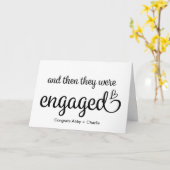 And Then Engaged Mr Mrs Congratulations Engagement Karte (Gelbe Blume)