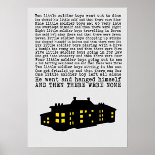 And Then There Were None Paper Effect Poster