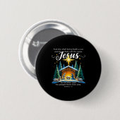 And Thou Shalt Call His Name Jesus Nativity Christ Button (Vorne & Hinten)