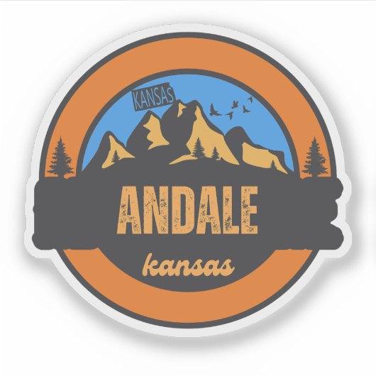 Andale, Kansas Aufkleber (Vorderseite)