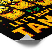Ándale Let’s Make Some Tamales Mexican Christmas T Poster (Ecke)
