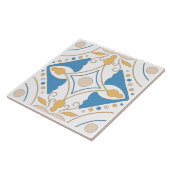 Andalouse Orange Blue Pink Floral Mediterranes Fliese (Seite)