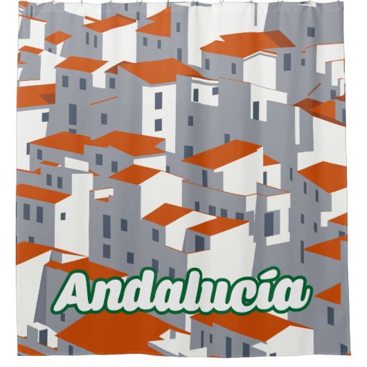 Andalucia 3 duschvorhang (Vorderseite)