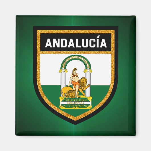 Andalucía Flag Magnet (Vorne)