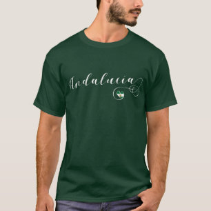 Andalucía Herz-Flagge, Andalusien, Spanien T-Shirt