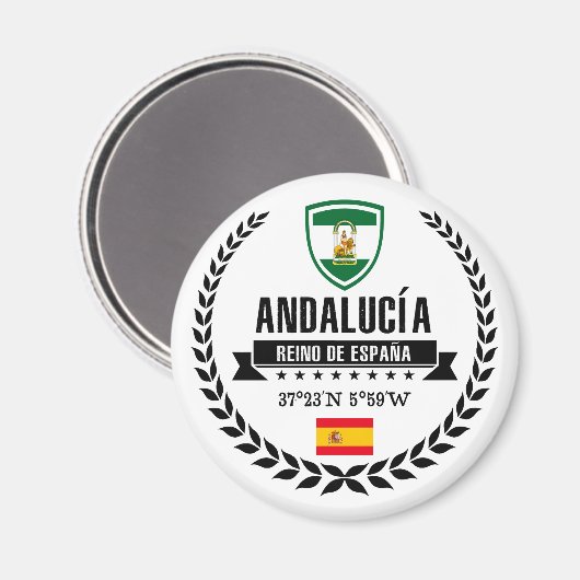 Andalucía Magnet (Vorderseite/Rückseite)