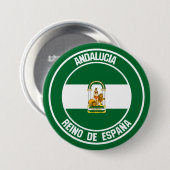 Andalucía Round Emblem Button (Vorne & Hinten)