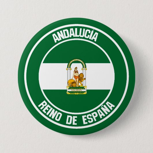 Andalucía Round Emblem Button (Vorderseite)