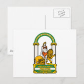Andalucia-Wappen Postkarte (Vorne/Hinten)