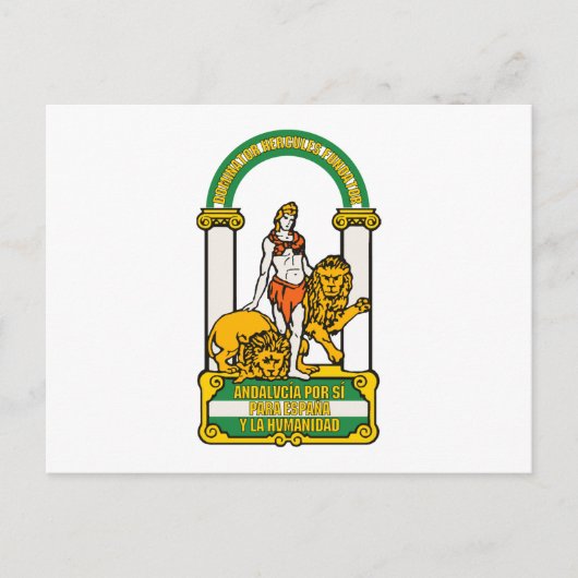Andalucia-Wappen Postkarte (Vorderseite)