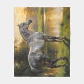 Andalusian Stallion by the Lake Fleecedecke (Vorderseite)
