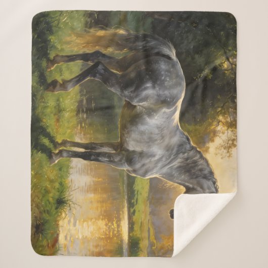 Andalusian Stallion by the Lake Sherpadecke (Vorderseite)