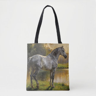 Andalusian Stallion by the Lake Tasche