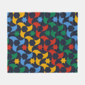 Andalusian Tiles 12 (Alhambra Palace, Granada) Fleecedecke (Vorderseite (Horizontal))