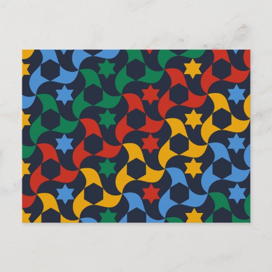 Andalusian Tiles 12 (Alhambra Palace, Granada) Postkarte (Vorderseite)