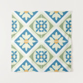 Andalusian Tiles 13 Wandteppich (Vorderseite (Horizontal))