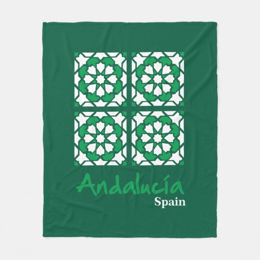 Andalusian Tiles 2 Fleecedecke (Vorderseite)