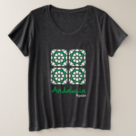 Andalusian Tiles 2 Große Größe T-Shirt (Design vorne)