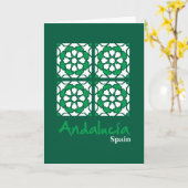 Andalusian Tiles 2 Karte (Gelbe Blume)