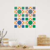 Andalusian Tiles 4 Poster (Küche)