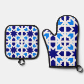 Andalusian Tiles 6 Ofenhandschuh & Topflappen-Set (Vorderseite)
