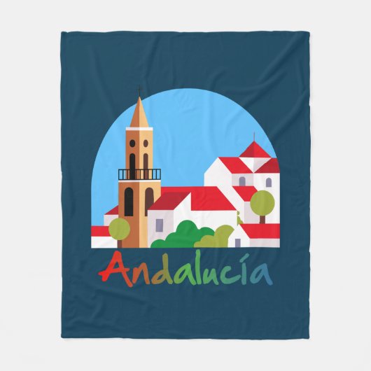 Andalusien 1 fleecedecke (Vorderseite)