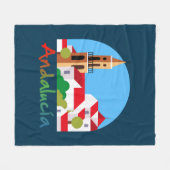 Andalusien 1 fleecedecke (Vorderseite (Horizontal))