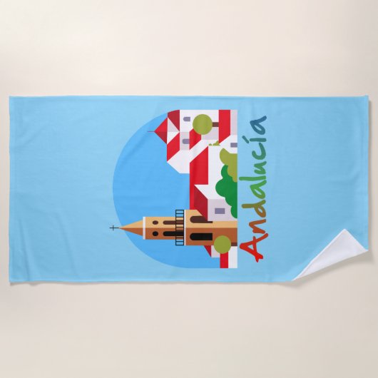 Andalusien 1 strandtuch (Vorderseite)