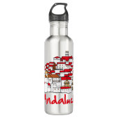 Andalusien 2 edelstahlflasche (Vorderseite)