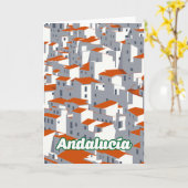 Andalusien 3 karte (Gelbe Blume)