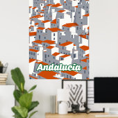 Andalusien 3 poster (Heimbüro)