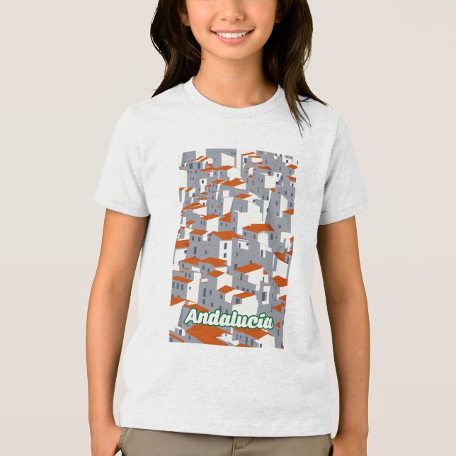 Andalusien 3 Tri-Blend shirt (Vorderseite)