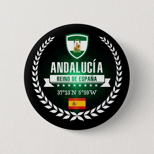 Andalusien Button (Vorderseite)