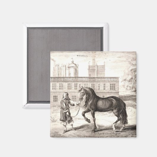 Andalusien - Das Vintage Reiten Magnet (Vorderseite/Rückseite)