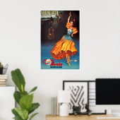 Andalusien Druck Spanischer Tänzer Kunst Spanien R Poster (Heimbüro)