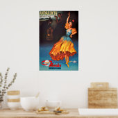 Andalusien Druck Spanischer Tänzer Kunst Spanien R Poster (Küche)