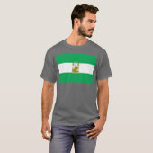 Andalusien-Flaggen-T - Shirt (Vorne ganz)