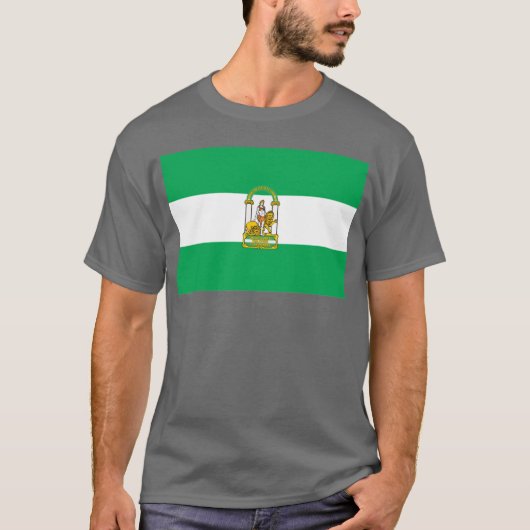 Andalusien-Flaggen-T - Shirt (Vorderseite)