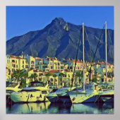 Andalusien - MARBELLA - Panorama Poster (Vorne)