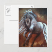 Andalusien Pferd von Leni Postkarte (Vorne/Hinten)