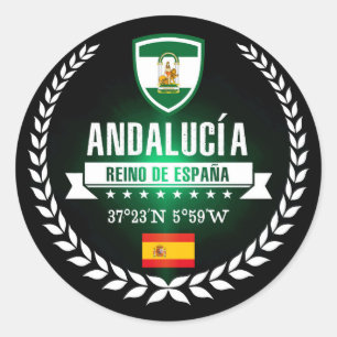 Andalusien Runder Aufkleber