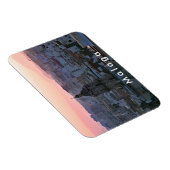 Andalusien. Sonnenuntergang über Malaga. Magnet (Rechte Seite)