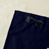 Andalusien Spanien Retro Karte Vintag Flamenco Strandtuch (Beispiel)