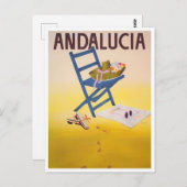 Andalusien Spanien Vintage Reise Postkarte (Vorne/Hinten)