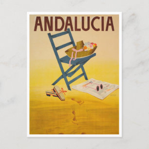 Andalusien, Spanien Vintage-Reisepostkarte Postkarte