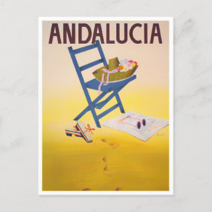 Andalusien Spanien Vintage-Reisepostkarte Postkarte